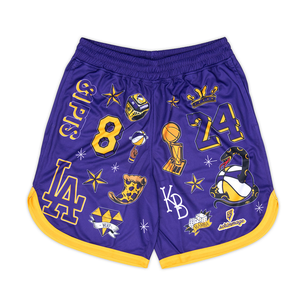 Design Lakers Kobe Shorts Lakers Mamba Shorts Just Don Men's - Main Image